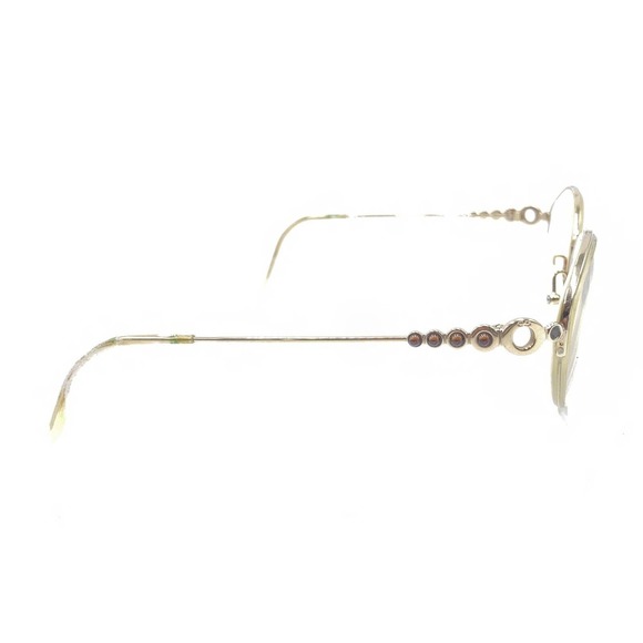 Christian Dior CD 3568 404 Gold Crystals Half Rim Eyeglasses Frames 130 Austria - Picture 4 of 12